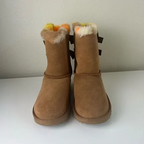 Ugg Bailey Bow Plaid Punk Womensize 5